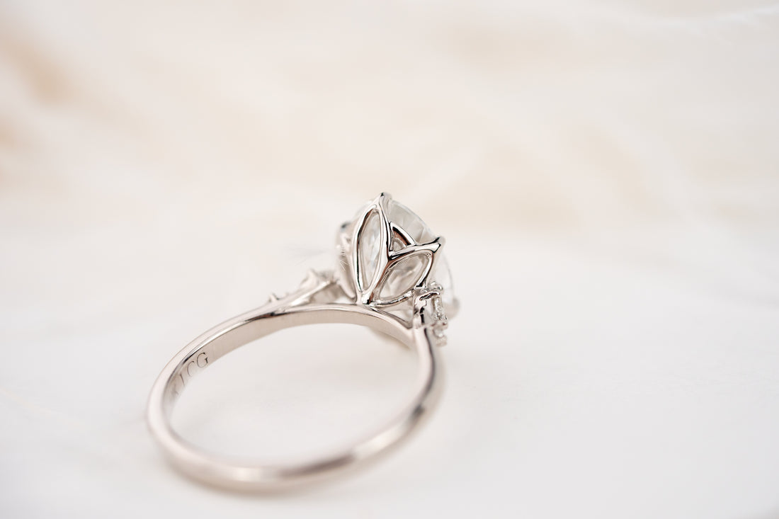 The Skye Ring | 3.22 CT Oval Rose Cut Diamond - Lavender Creek Gems 