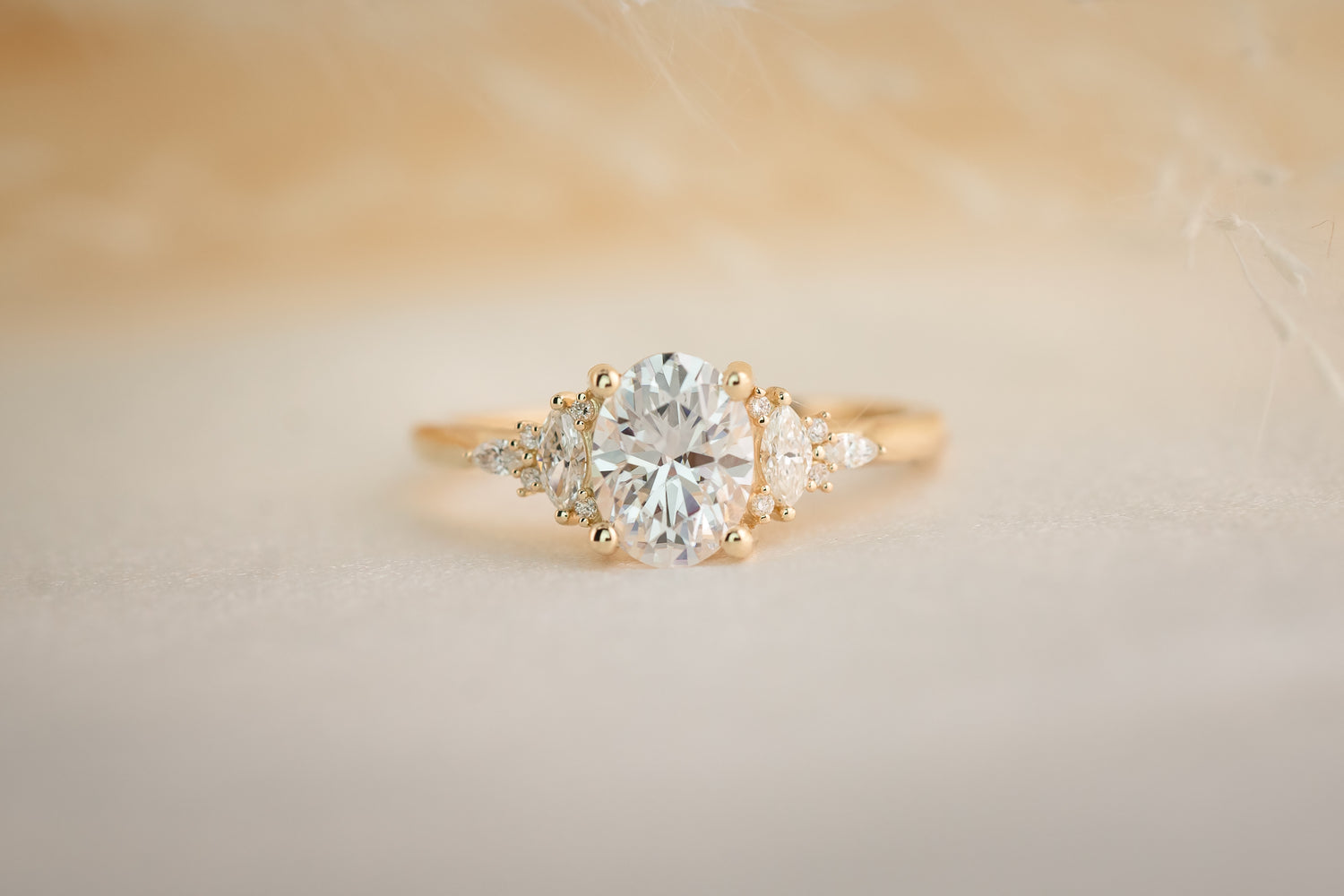 The Maeve Ring | Oval Moissanite - Lavender Creek Gems 