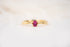 The Fates Ring | 0.28 CT Elongated Cushion Hot Pink Spinel - Lavender Creek Gems 