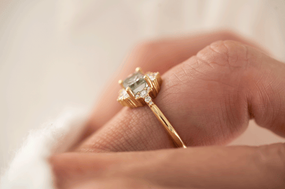 The Comtesse Ring | 1.56 CT Rectangular Starbrite Watermelon Tourmaline