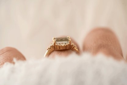 The Comtesse Ring | 1.56 CT Rectangular Starbrite Watermelon Tourmaline
