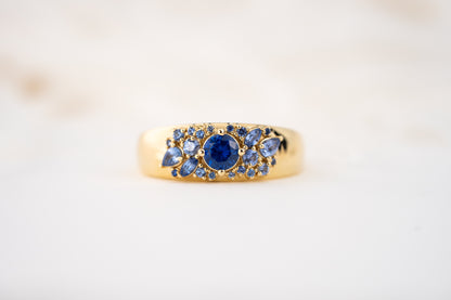 The Bejeweled Ring | Blue Sapphire - Lavender Creek Gems 