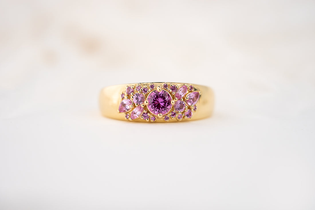 The Bejeweled Ring | Pink Sapphire - Lavender Creek Gems 