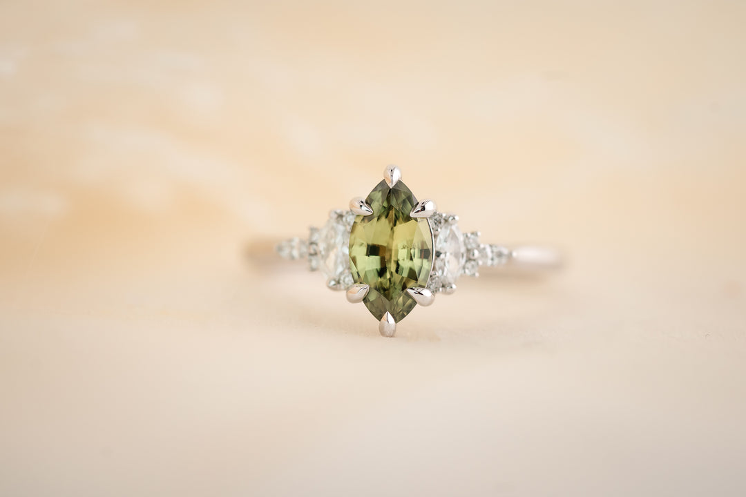 The Maeve 1.02 CT Marquise Green Sapphire Ring