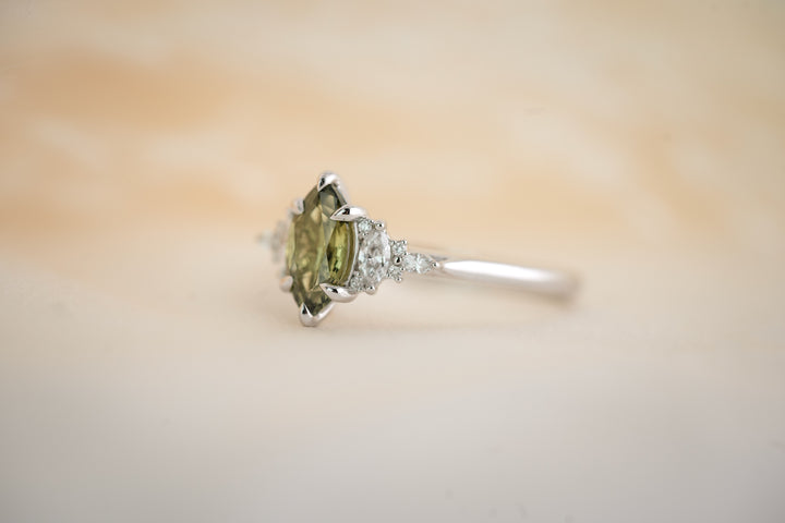 The Maeve 1.02 CT Marquise Green Sapphire Ring