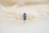 The Aurora Ring - 0.68 CT Blue Marquise Sapphire - Lavender Creek Gems 