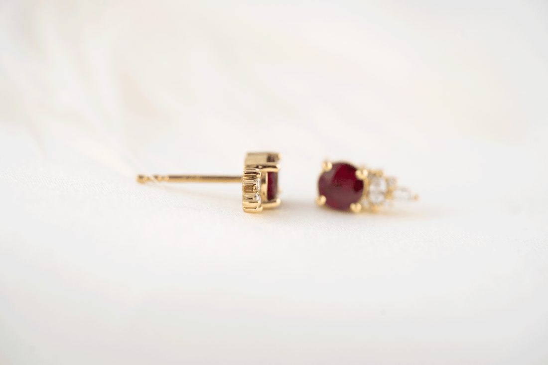 The Maeve Stud Earrings | Ruby