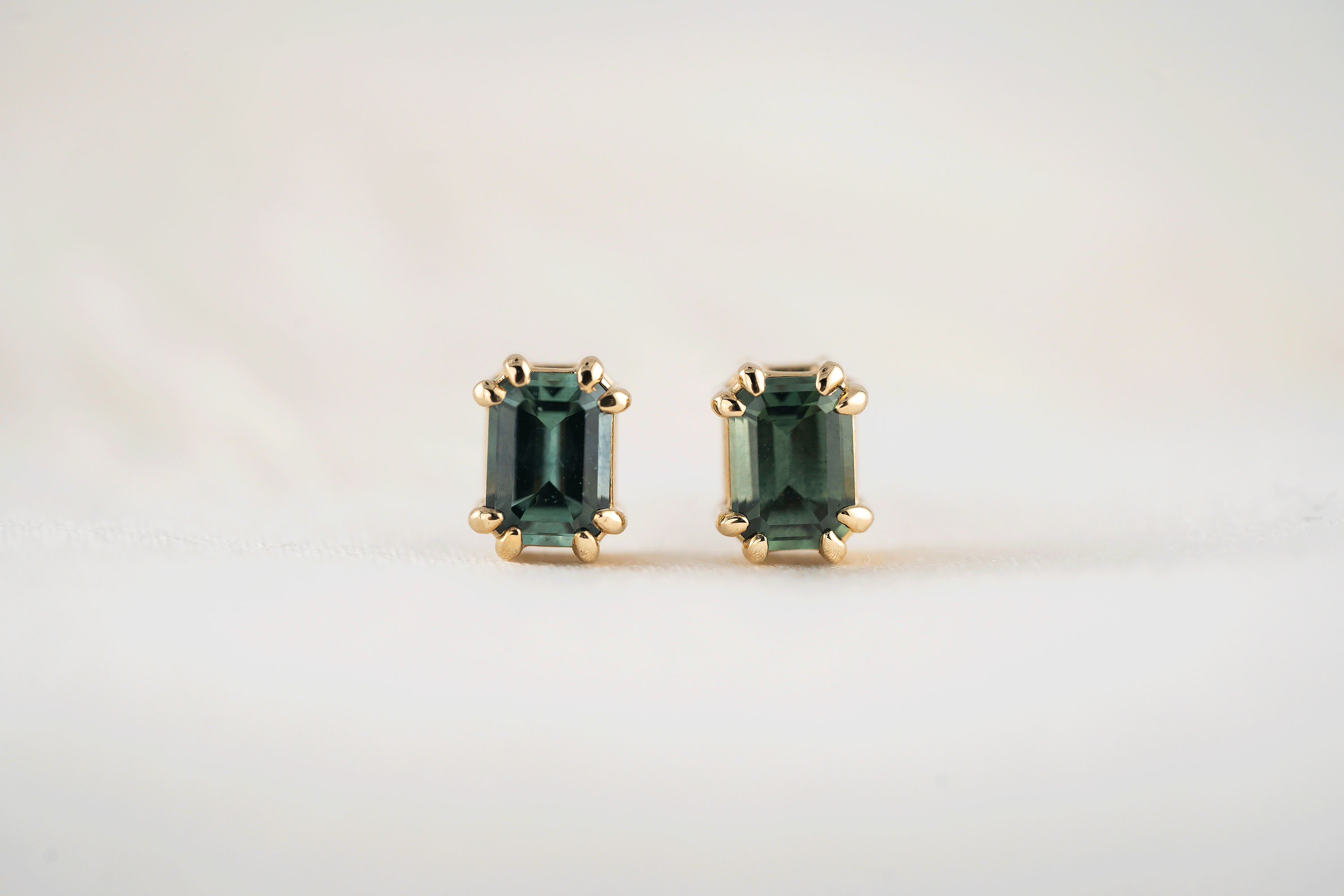 Embrace Stud Earrings | Montana Sapphire - Lavender Creek Gems 