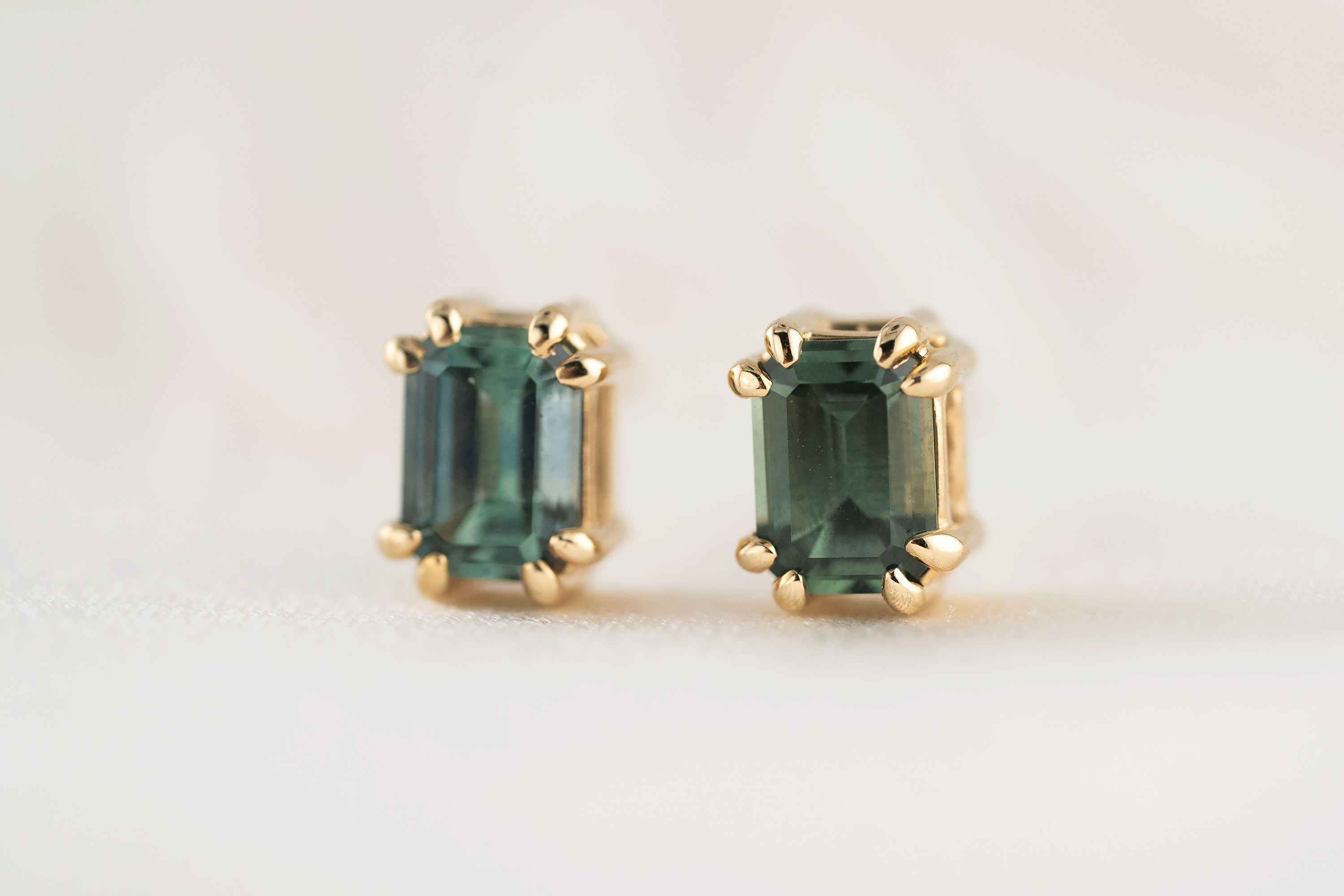 Embrace Stud Earrings | Montana Sapphire - Lavender Creek Gems 