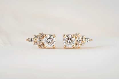 The Maeve Stud Earrings | Diamond