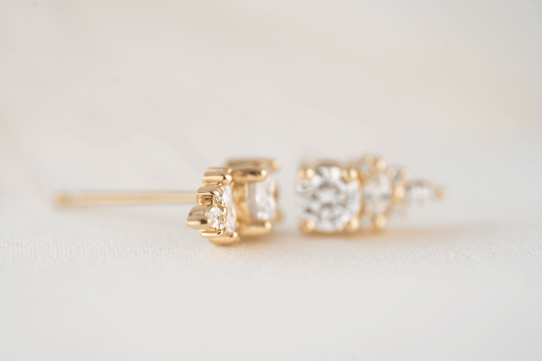 The Maeve Stud Earrings | Diamond