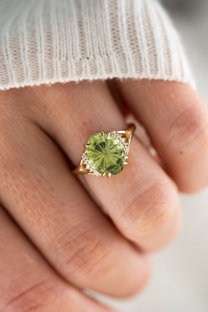 The Serendipity Ring | 4.39 CT Oval Starbrite™ Tourmaline - Lavender Creek Gems 