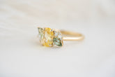 The Fleur 1.36 CT Oval Yellow Sapphire Ring - Lavender Creek Gems 