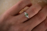 The Maeve 0.83 CT Oval Mint Green Sapphire Ring - Lavender Creek Gems 
