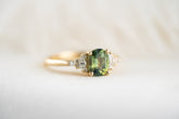 The Maeve Ring | 1.29 CT Oval Green Sapphire - Lavender Creek Gems 