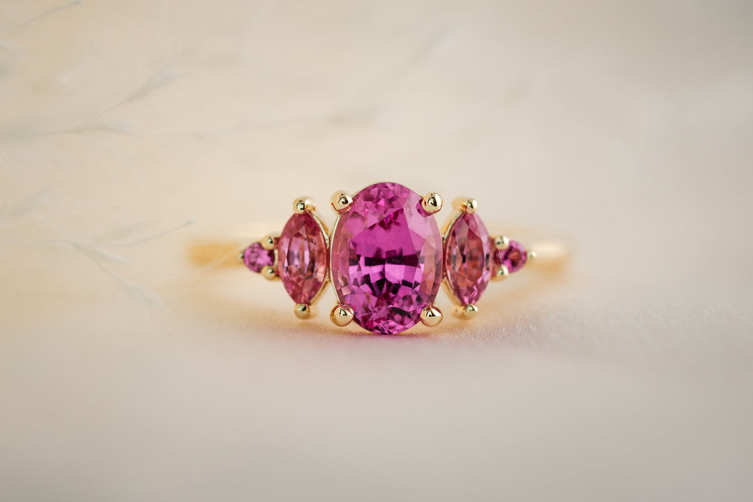 The Margot 1.48 CT Pink Sapphire Ring