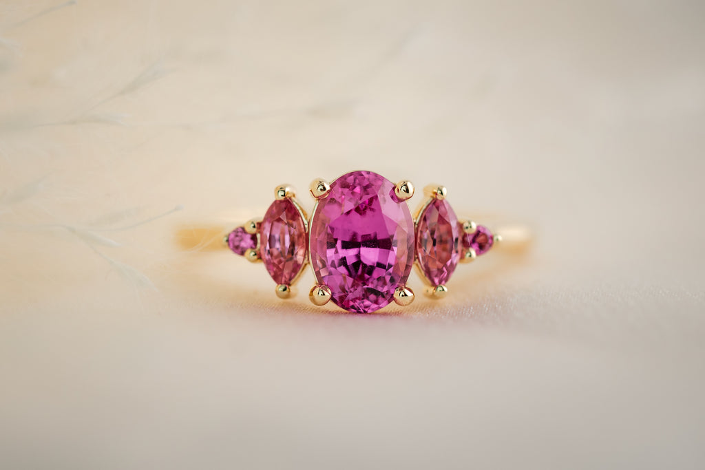 The Margot Ring | 1.48 CT Pink Sapphire - Lavender Creek Gems 