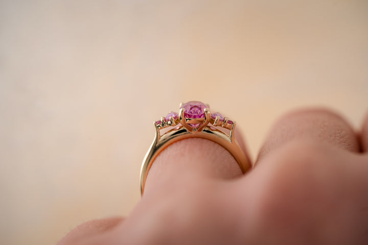 The Margot 1.48 CT Pink Sapphire Ring
