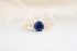 The Maeve Ring | 1.87 CT Round Royal Blue Sapphire Ring - Lavender Creek Gems 