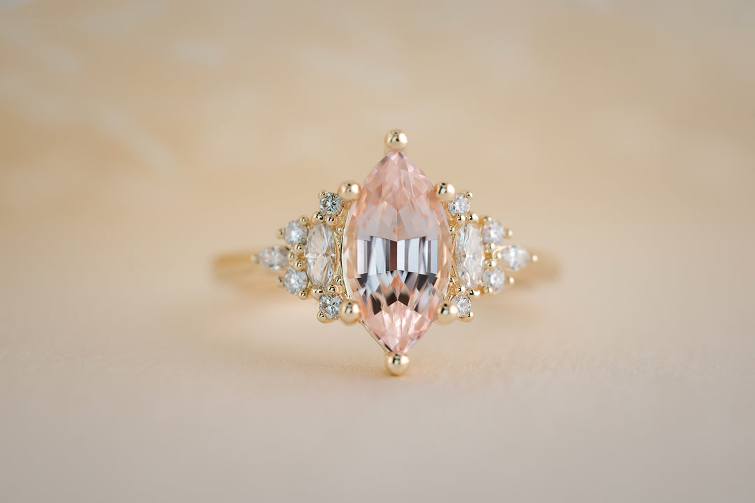 The Maeve 1.75 CT Marquise Morganite Ring