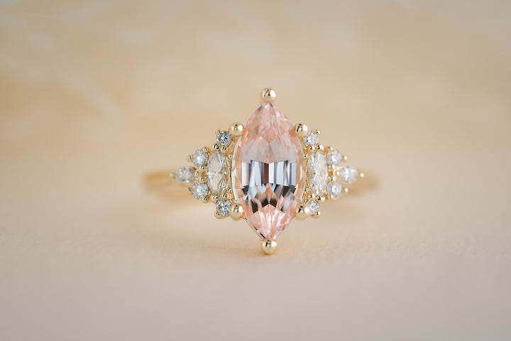 The Maeve 1.75 CT Marquise Morganite Ring