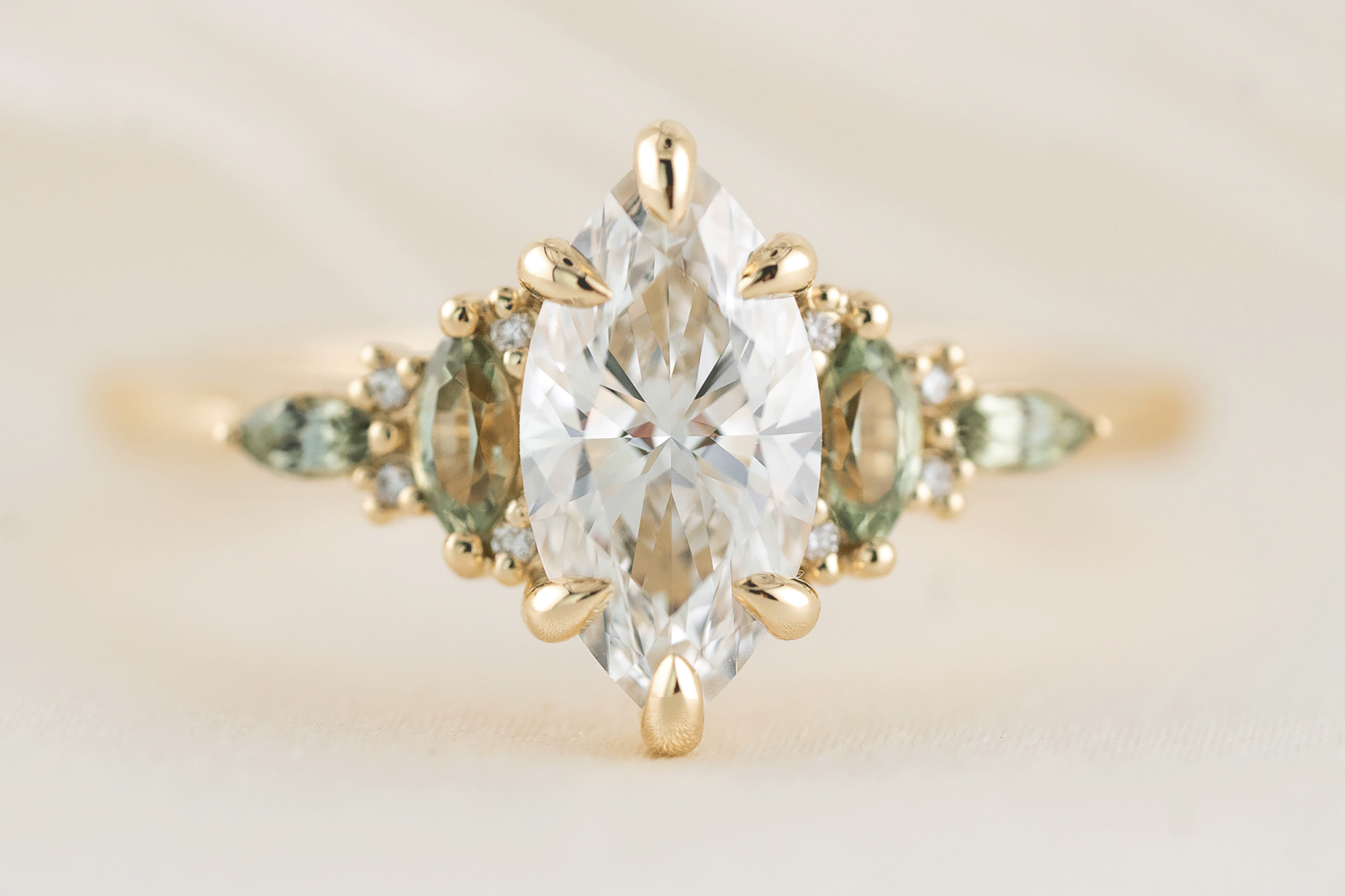 The Maeve Ring | Marquise Diamond - Lavender Creek Gems 
