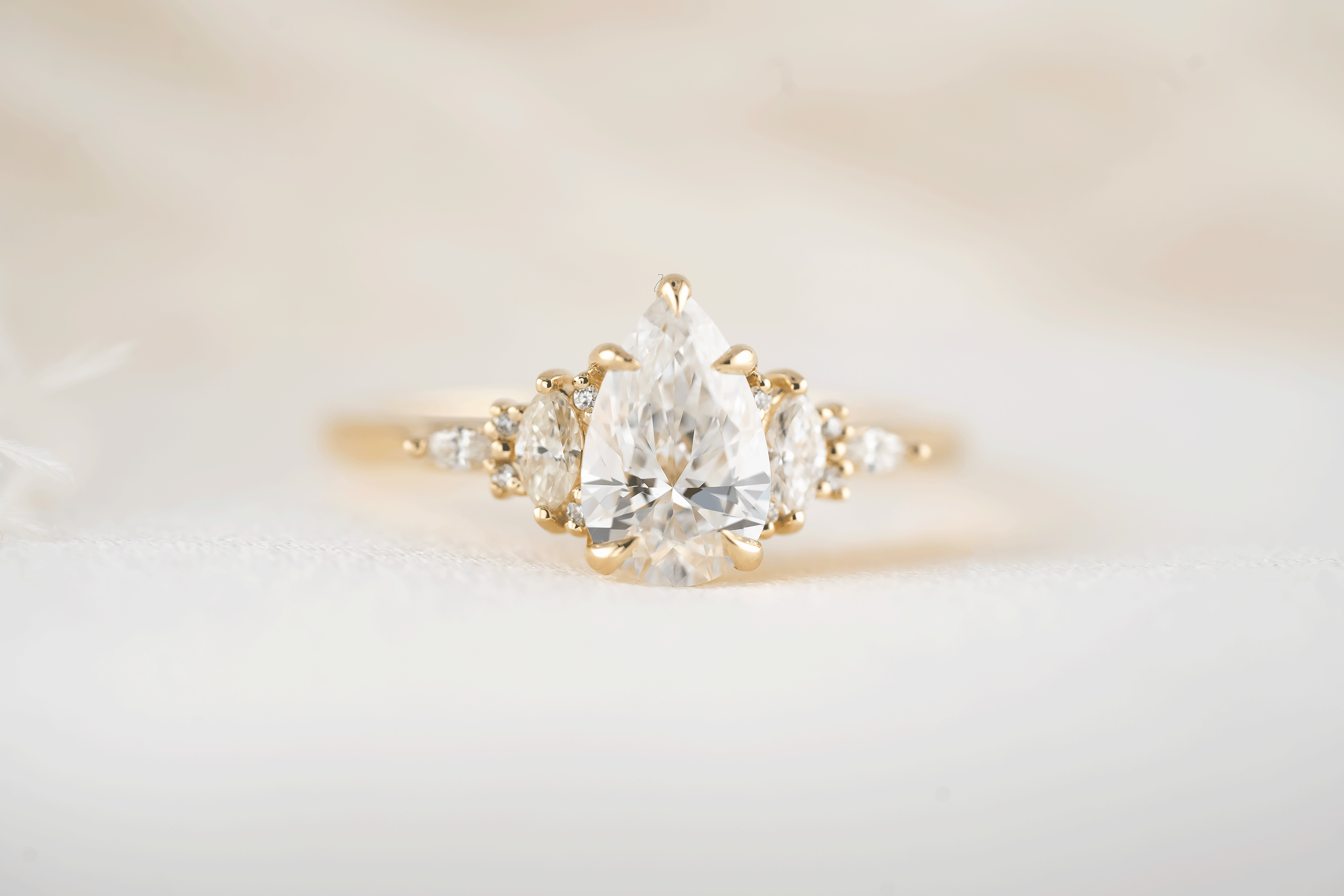 The Maeve Ring | Pear Diamond | Ready to Ship - Lavender Creek Gems 