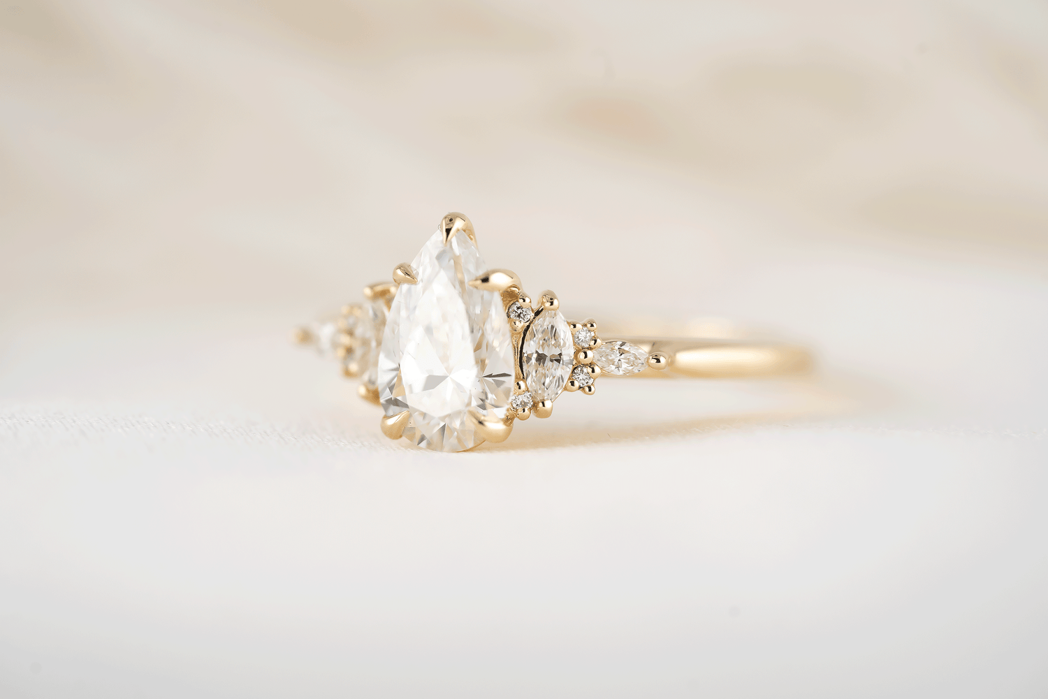 The Maeve Ring | Pear Diamond