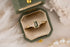 The Mini Maeve Ring | 0.54 CT Emerald Cut Light Green Sapphire - Lavender Creek Gems 