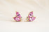 Sprite Stud Earrings - Pink Sapphire - Lavender Creek Gems 