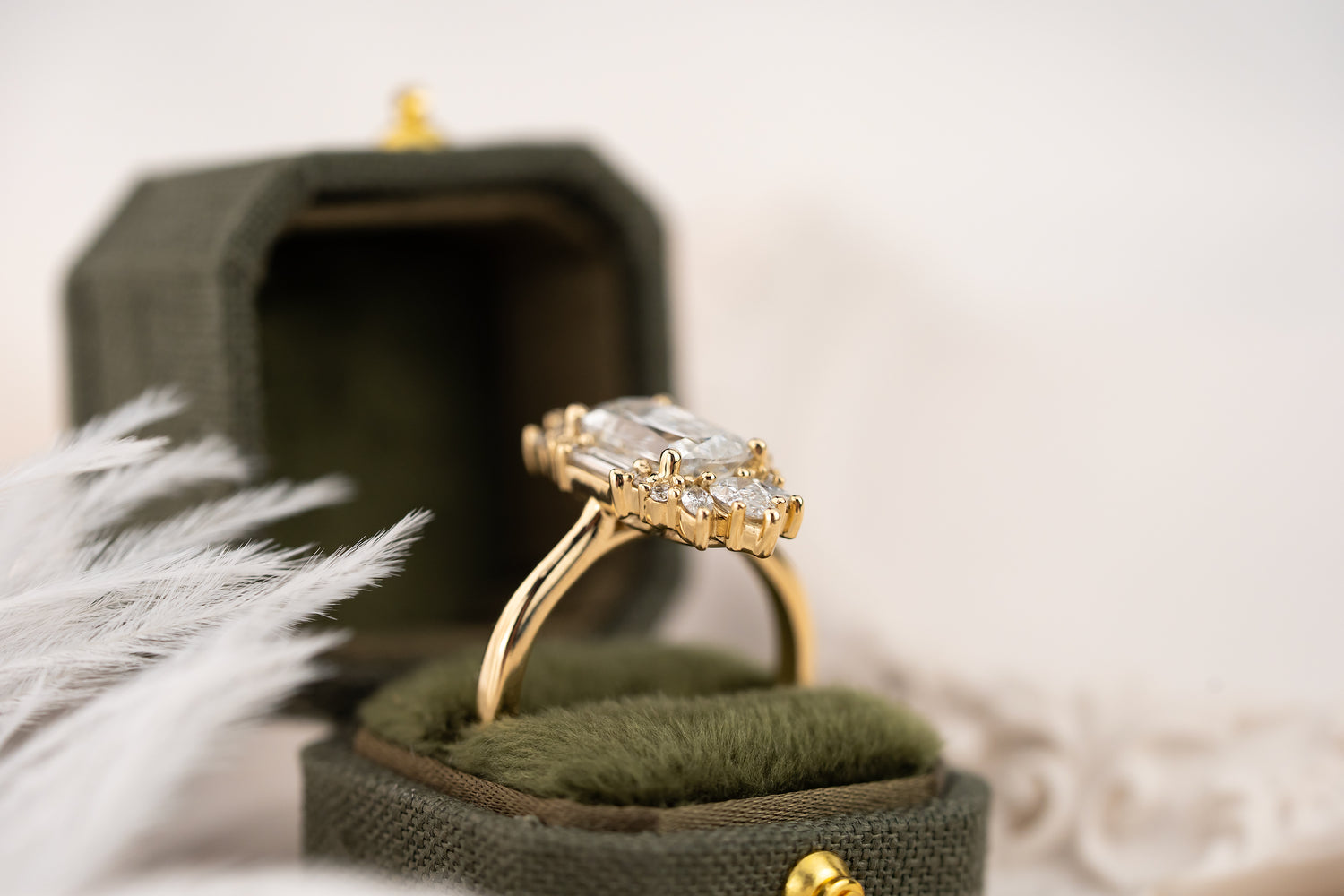 The Georgia Ring | 2 CT Crisscut Cushion Diamond - Lavender Creek Gems 