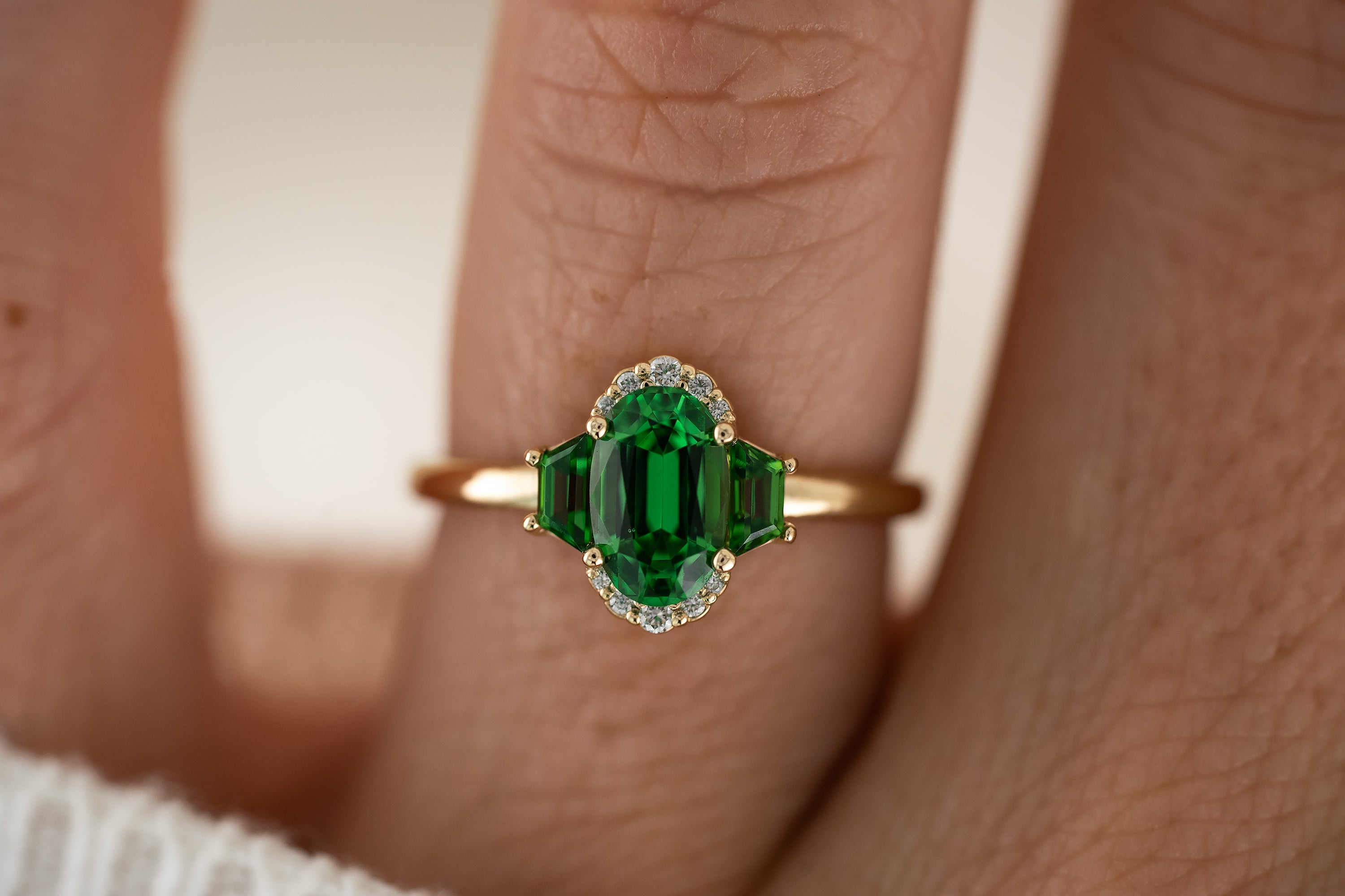 The Emerald City Ring | Tsavorite Garnet - Lavender Creek Gems 