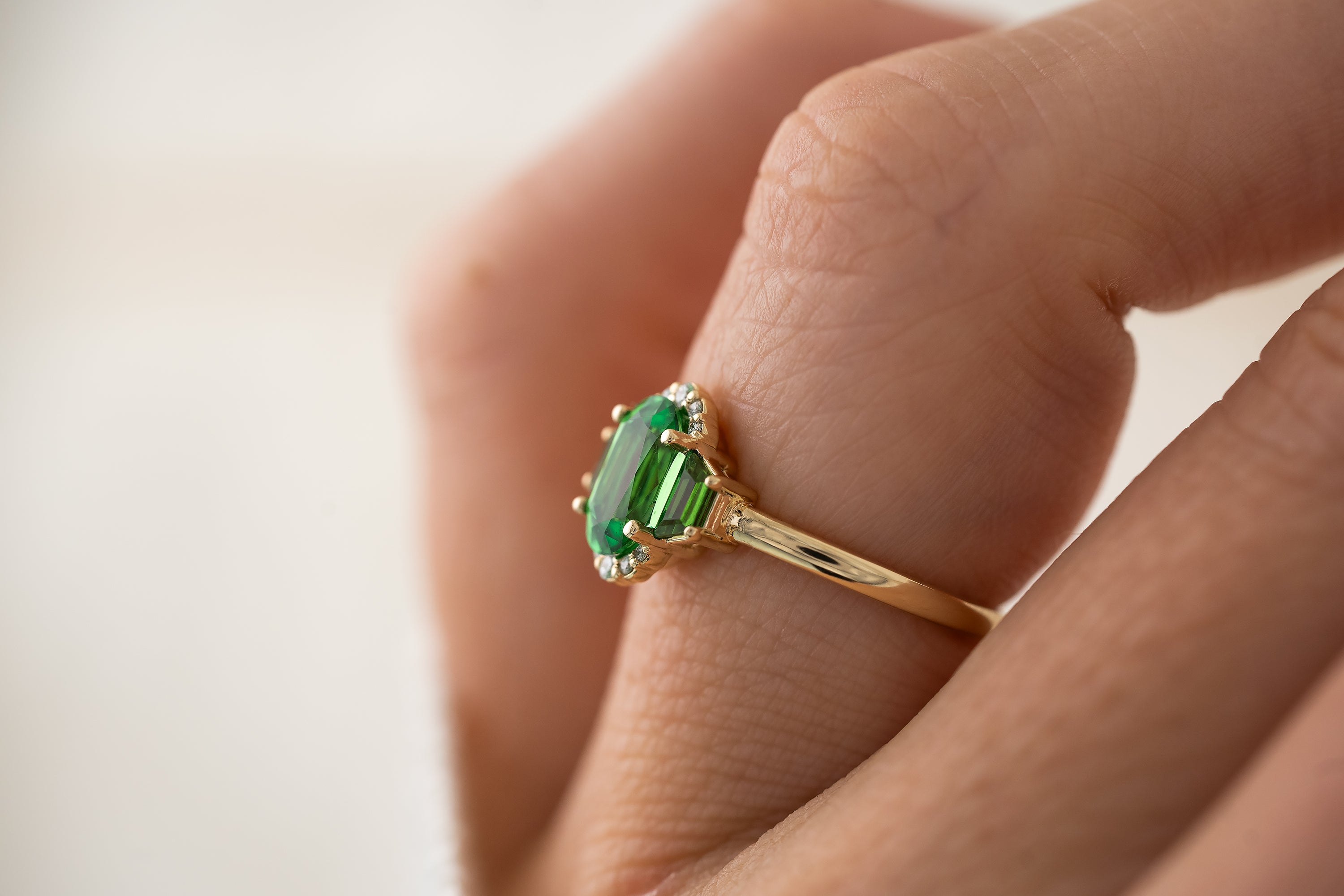 The Emerald City Ring | Tsavorite Garnet - Lavender Creek Gems 