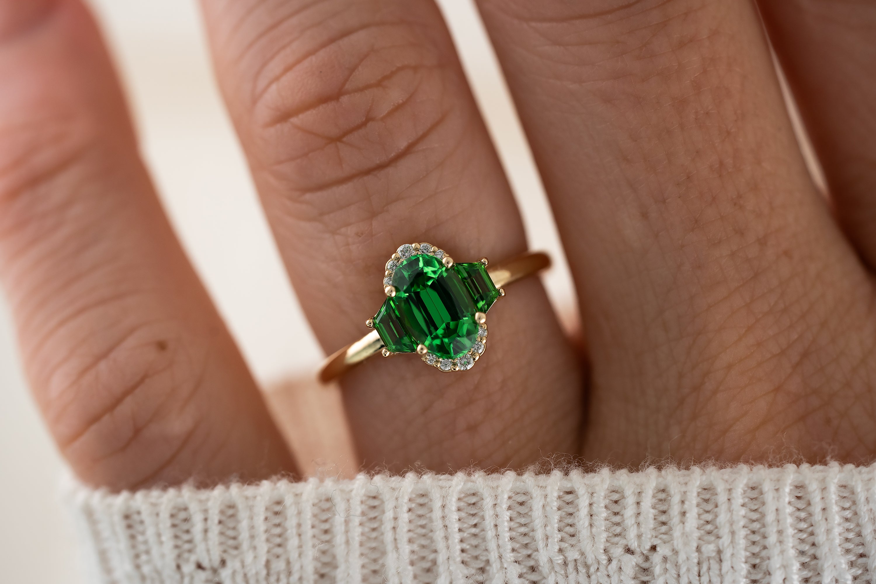 The Emerald City Ring | Tsavorite Garnet - Lavender Creek Gems 