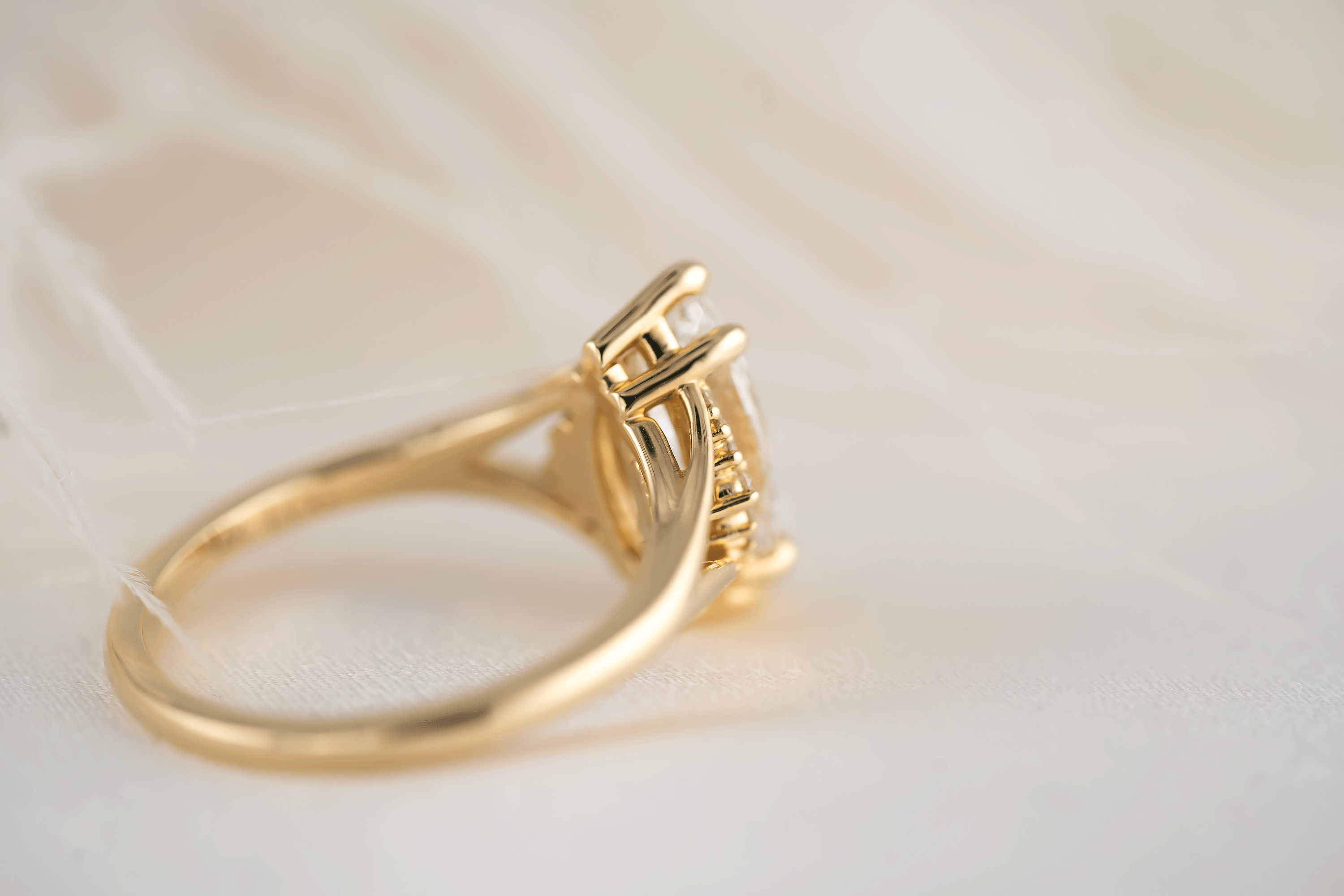 The Serendipity Ring | Marquise Diamond - Lavender Creek Gems 
