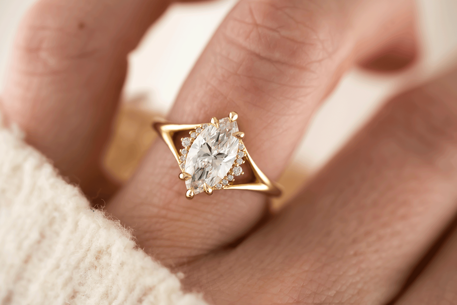 The Serendipity Ring | Marquise Diamond