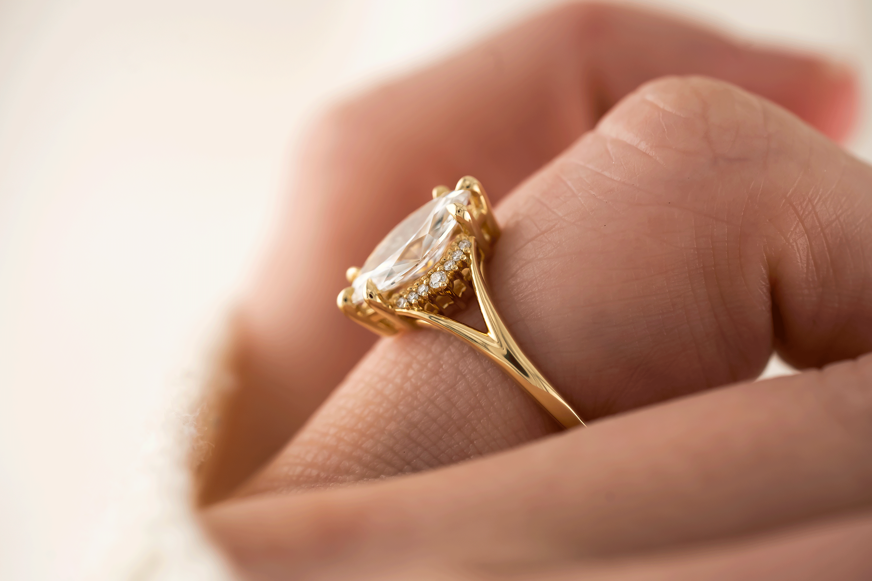 The Serendipity Ring | Marquise Diamond - Lavender Creek Gems 