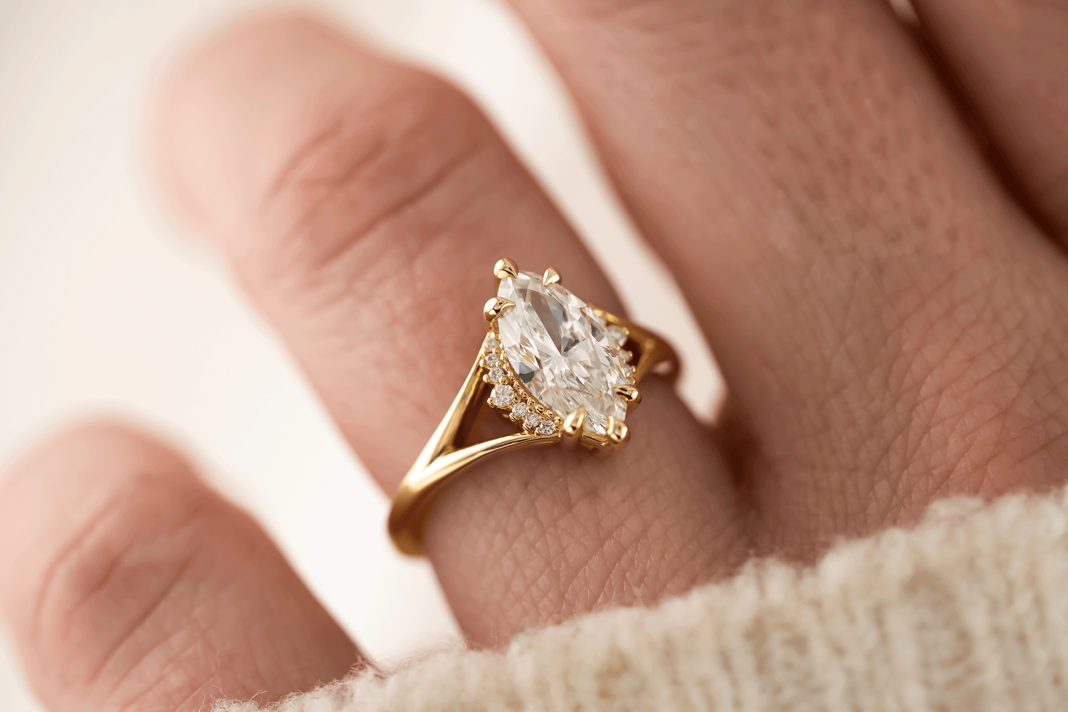 The Serendipity Ring | Marquise Diamond