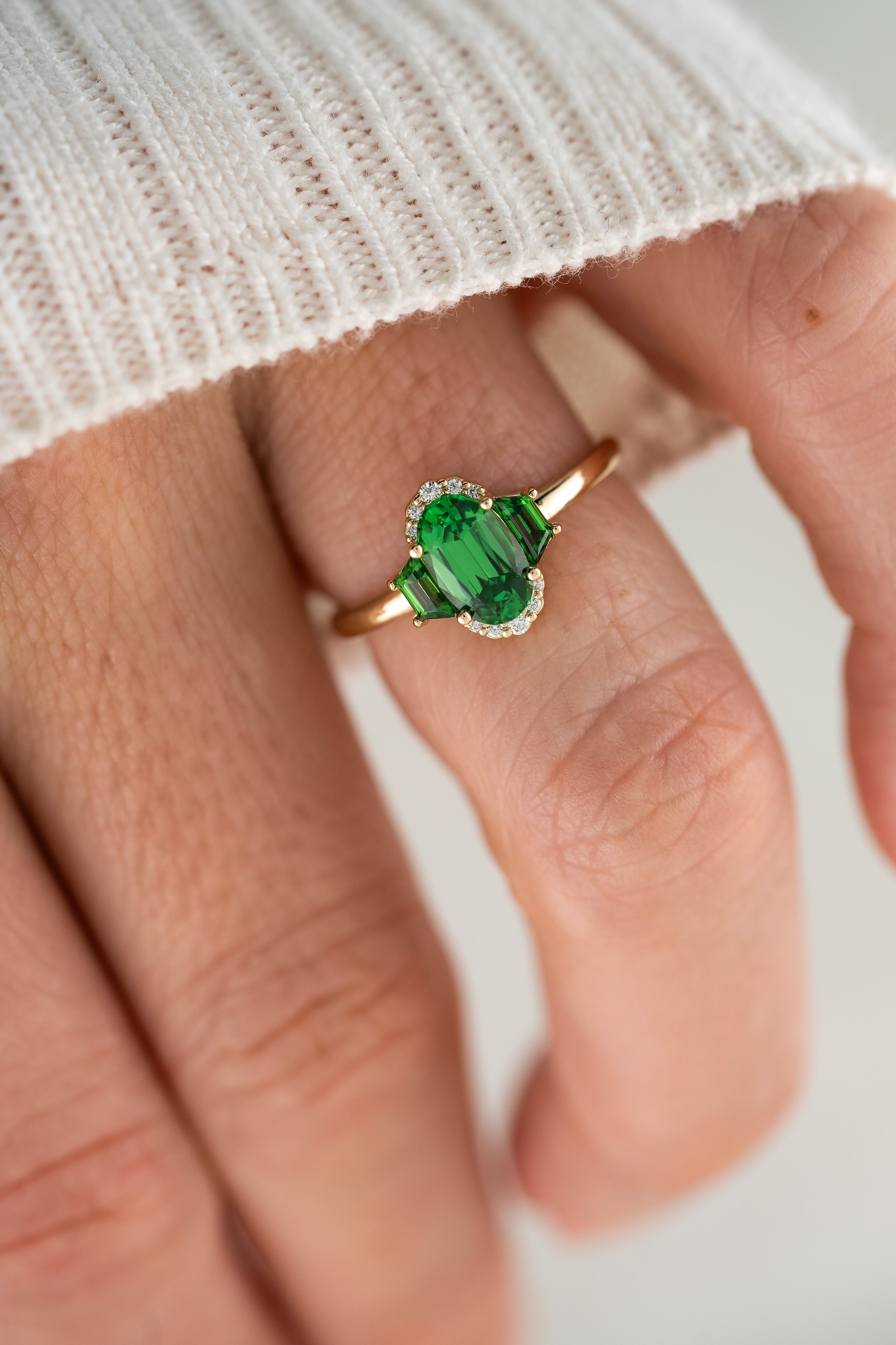 The Emerald City Ring | Tsavorite Garnet - Lavender Creek Gems 