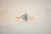 The Maeve 0.65 CT Marquise Periwinkle Sapphire Ring - Lavender Creek Gems 