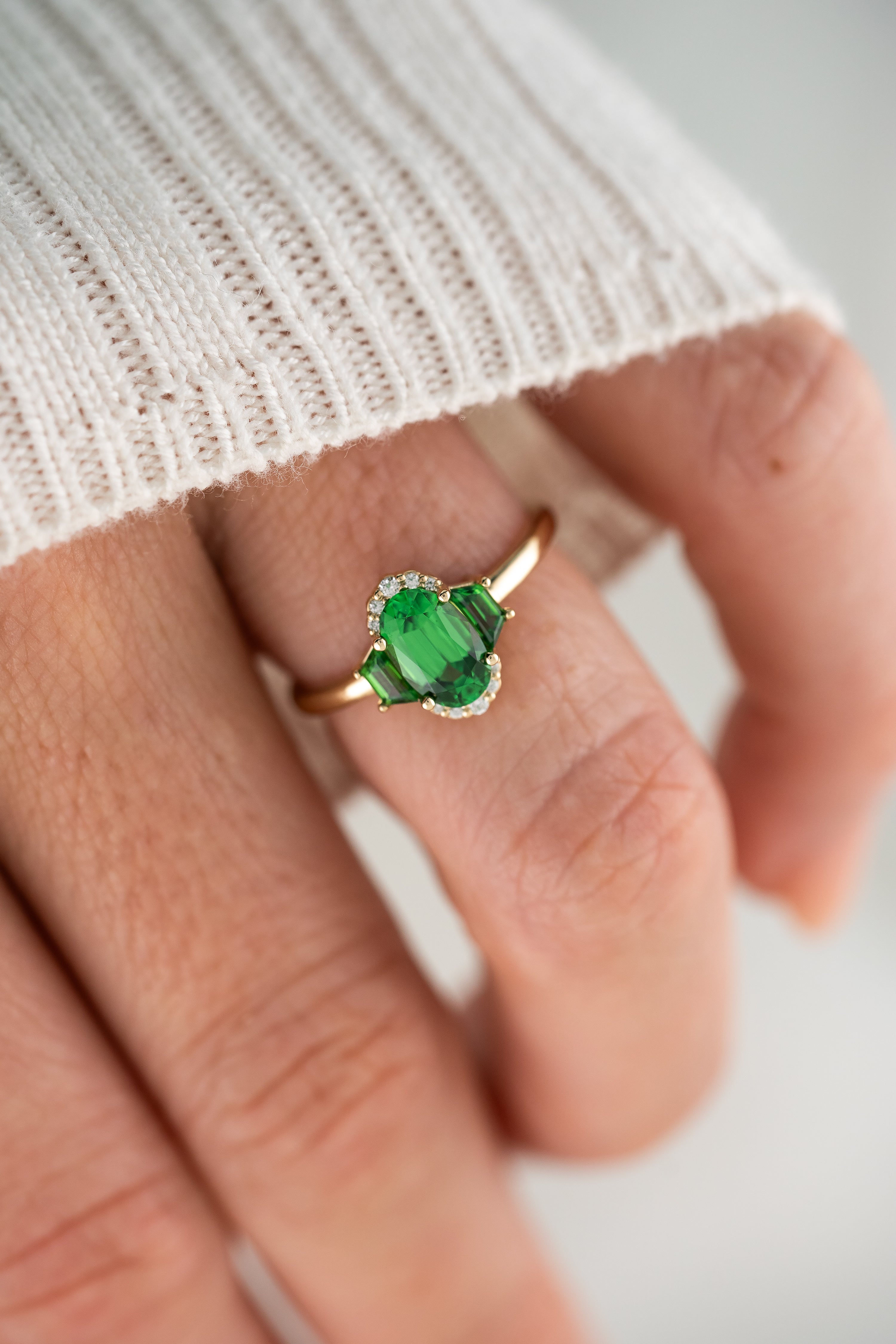 The Emerald City Ring | Tsavorite Garnet - Lavender Creek Gems 