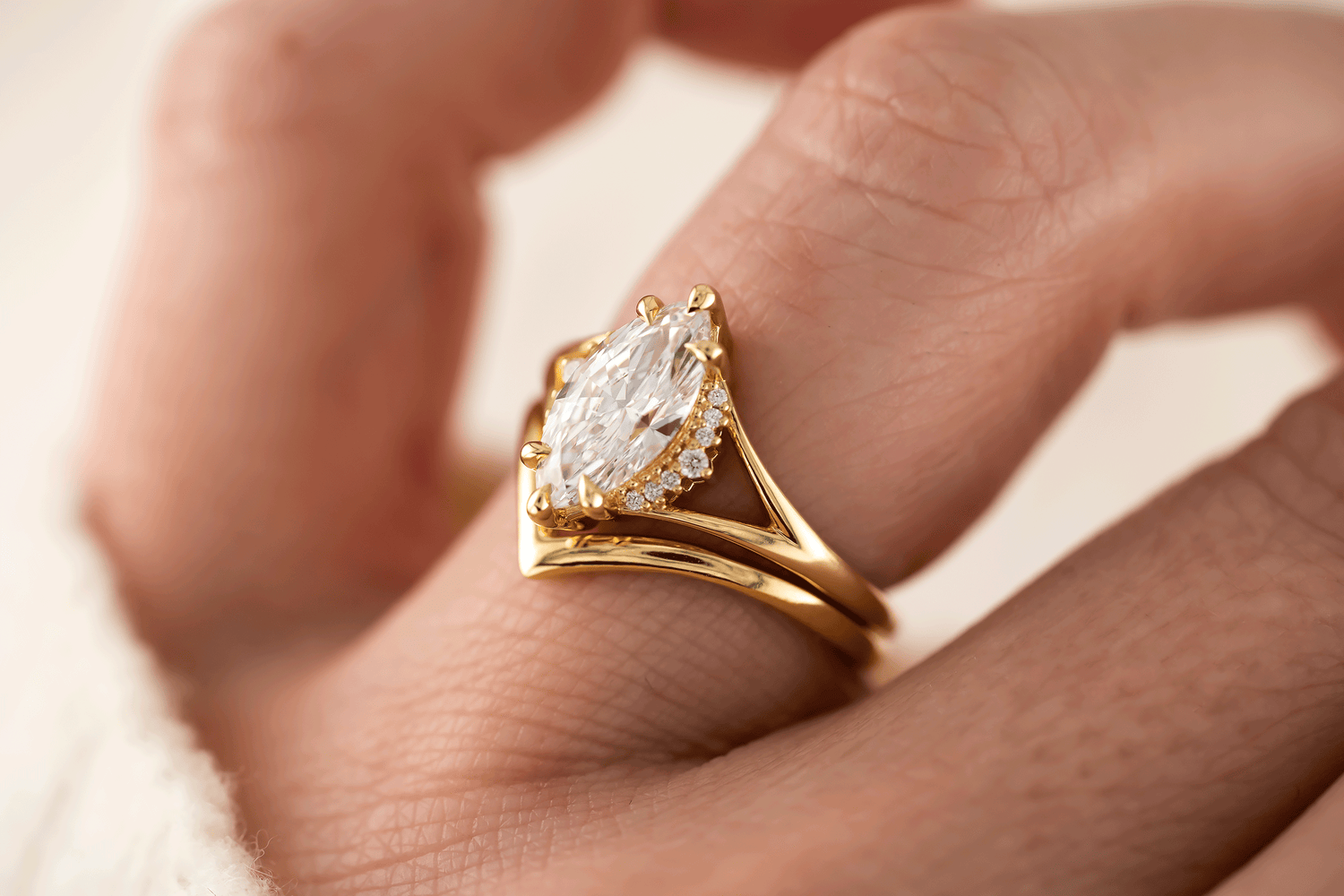 The Serendipity Ring | Marquise Diamond