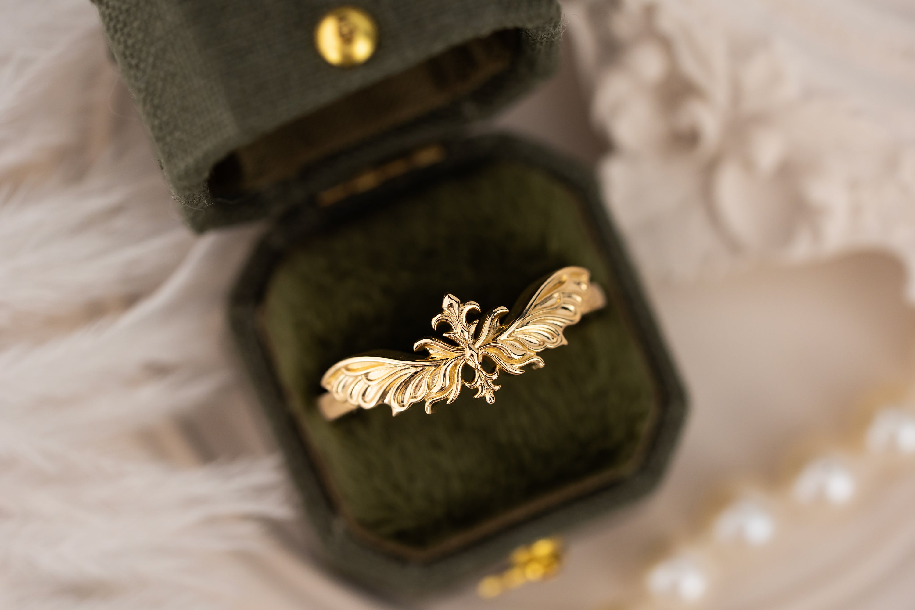 The Lunaria Ring - Lavender Creek Gems 