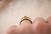 The Maeve 0.65 CT Round Green Sapphire Ring - Lavender Creek Gems 