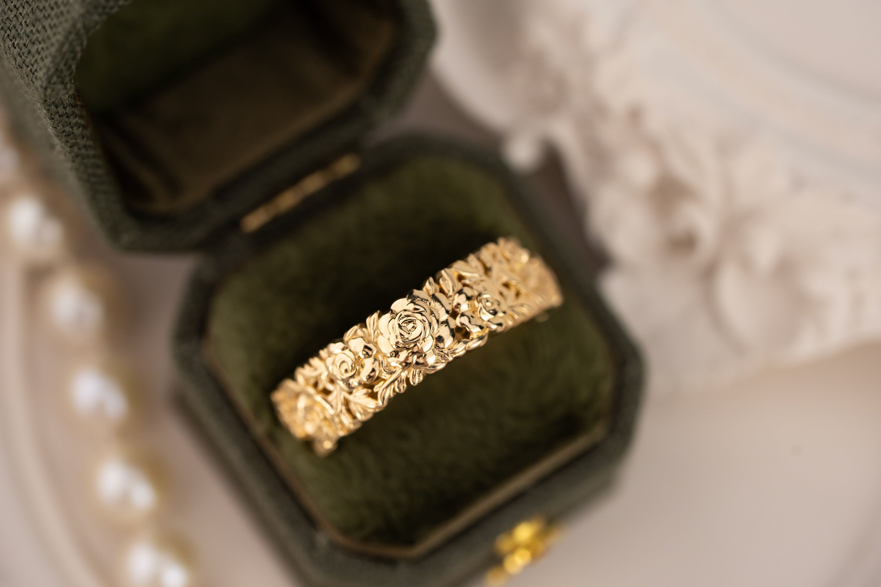 The Eternal Peony Ring - Lavender Creek Gems 