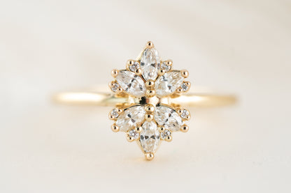 The Amaryllis Ring | Diamond - Lavender Creek Gems 