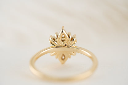 The Amaryllis Ring | Diamond - Lavender Creek Gems 