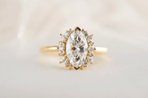 The Eleanor Ring | 1.5 CT Marquise Diamond | Ready to Ship - Lavender Creek Gems 