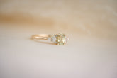The Maeve 0.80 CT Oval Mint Green Sapphire Ring - Lavender Creek Gems 