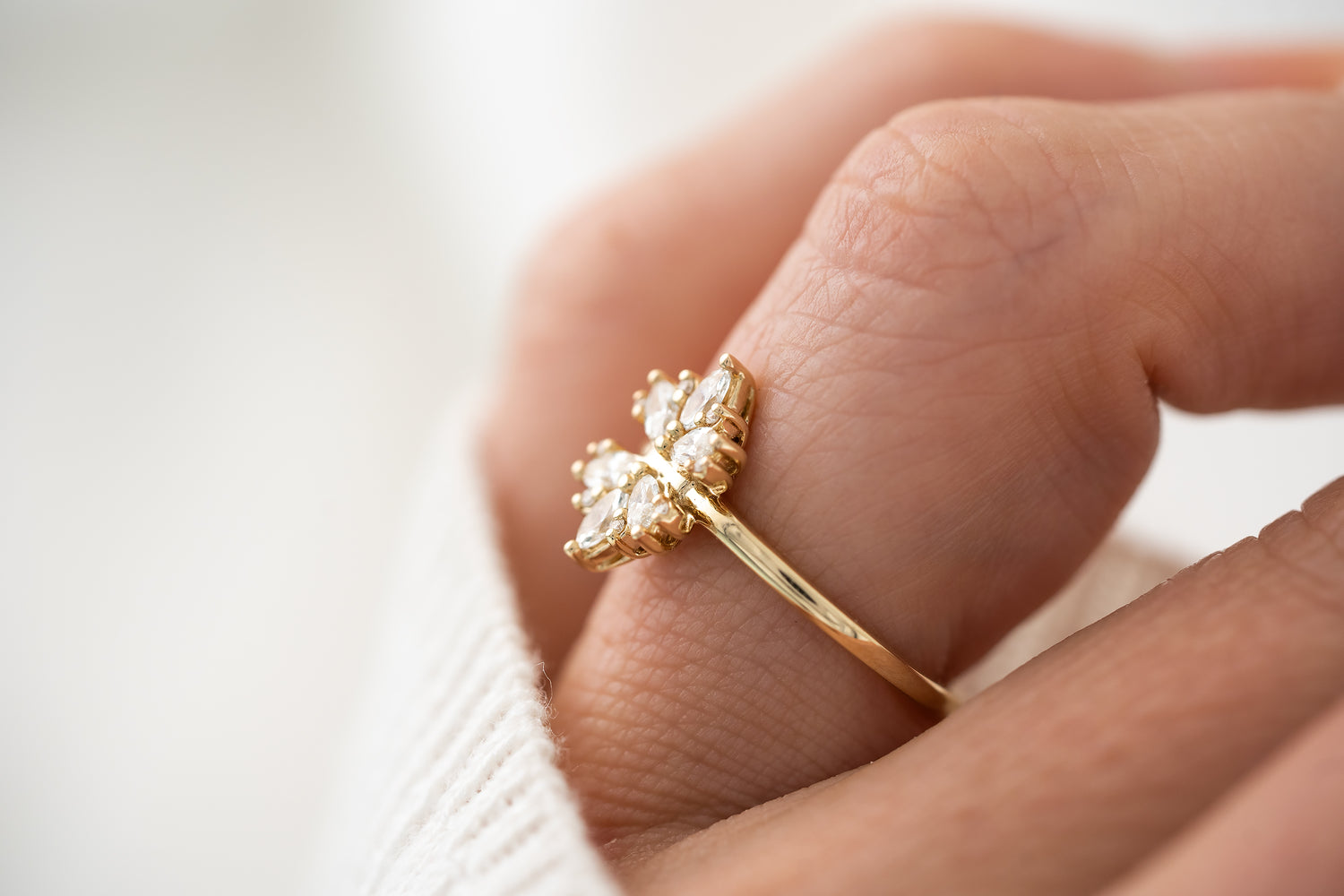 The Amaryllis Ring | Diamond - Lavender Creek Gems 